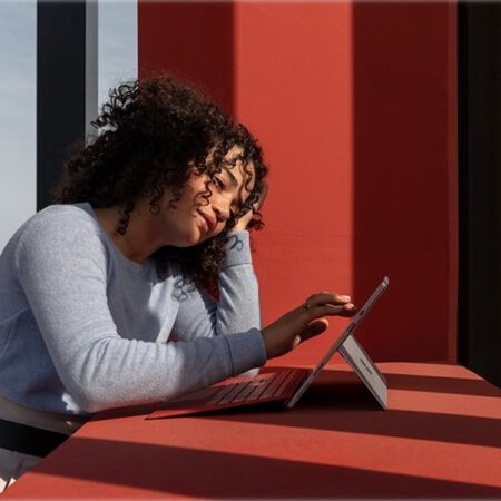 Microsoft Surface Go Type Cover - Poppy Red klaviatūra