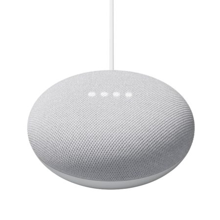 Google Nest Mini (Chalk) išmanusis garsiakalbis ir namų asistentas