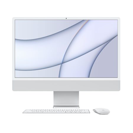 Apple iMac 24 M1 2021 Silver viskas viename kompiuteris