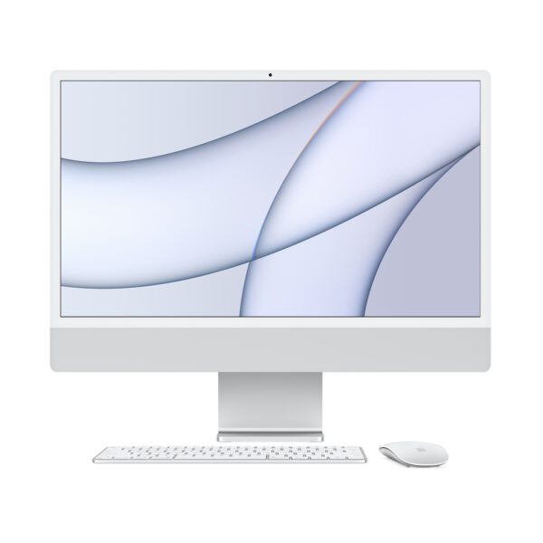 Apple iMac 24 M1 2021 Silver viskas viename kompiuteris