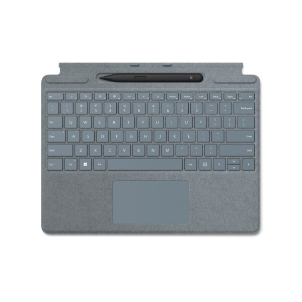 Microsoft Surface Pro Signature keyboard su Slim Pen2 Ice Blue klaviatūra ir rašiklis