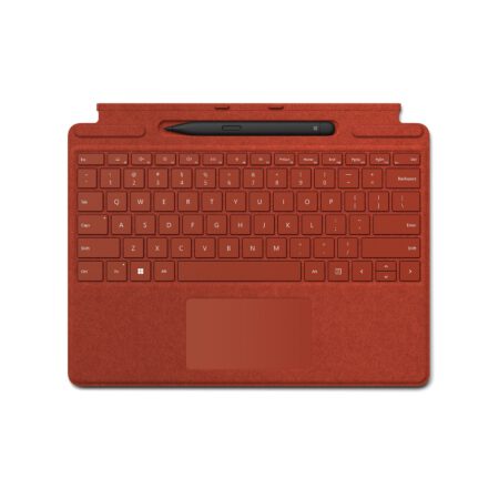 Microsoft Surface Pro Signature keyboard su Slim Pen2 Poppy Red klaviatūra ir rašiklis