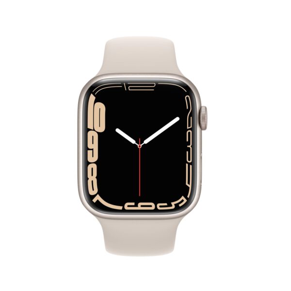 Apple Watch Series 7 GPS 45mm Starlight išmanusis laikrodis