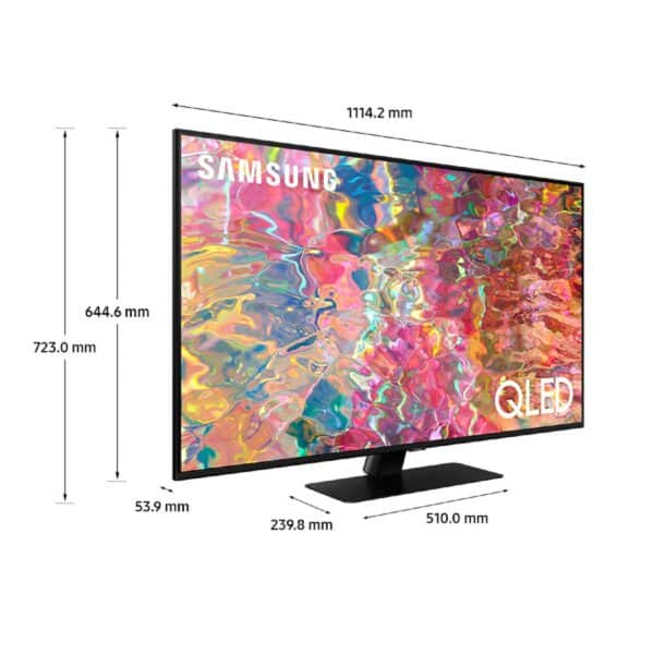 Samsung Q80B QLED 4K 2022 metų Smart televizorius matmenys