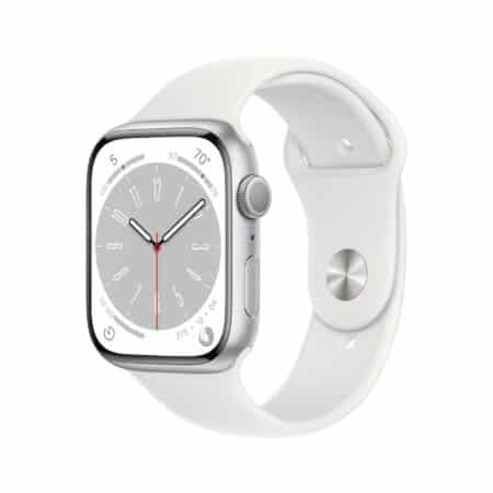 Apple Watch Series 8 45mm Silver White išmanusis laikrodis