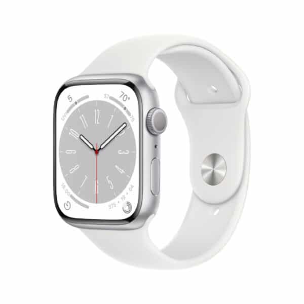 Apple Watch Series 8 45mm Silver White išmanusis laikrodis