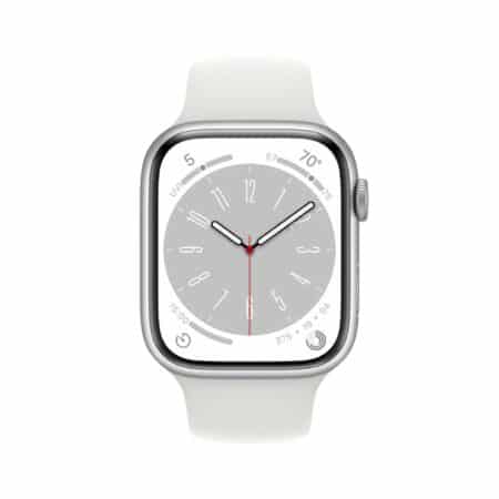 Apple Watch Series 8 45mm Silver White išmanusis laikrodis