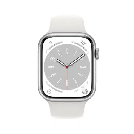 Apple Watch Series 8 45mm Silver White išmanusis laikrodis