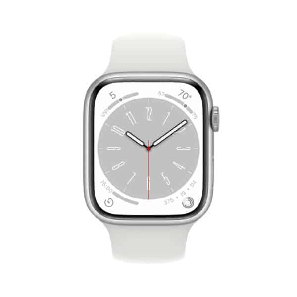 Apple Watch Series 8 45mm Silver White išmanusis laikrodis