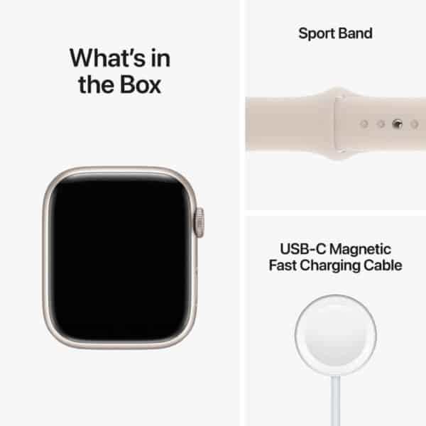 Apple Watch Series 8 45mm Starlight Starlight išmanusis laikrodis