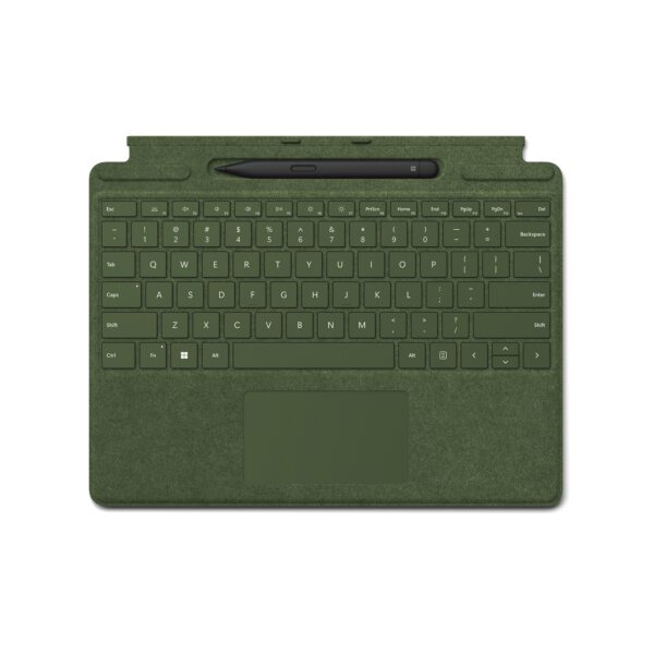Microsoft Surface Pro Signature keyboard with Slim Pen 2 (Forest) klaviatūra ir rašiklis