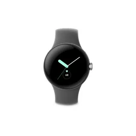 Google Pixel Watch (Wi-Fi) Polished Silver Charcoal išmanusis laikorodis