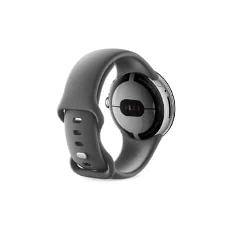 Google Pixel Watch (Wi-Fi) Polished Silver Charcoal išmanusis laikorodis