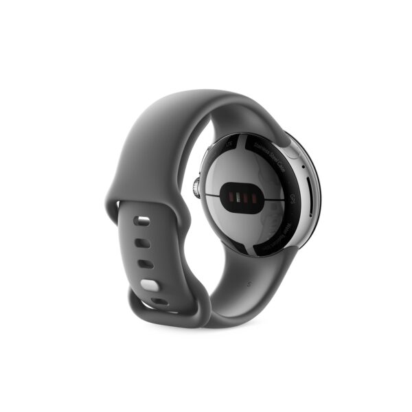 Google Pixel Watch (Wi-Fi) Polished Silver Charcoal išmanusis laikorodis