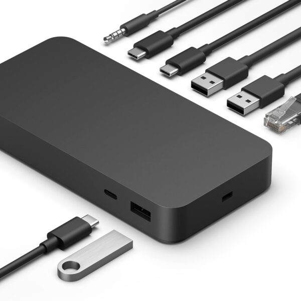 Microsoft Surface Thunderbolt 4 Dock jungiamasis įrenginys visos jungtys