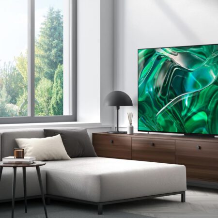 Samsung S95C OLED 4K 2023 metų smart televizorius promo