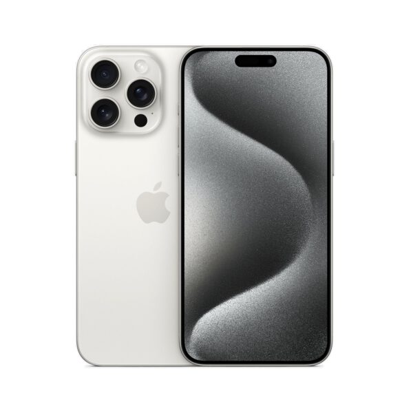 Apple iPhone 15 Pro Max White Titanium išmanusis telefonas Egnetas.LT