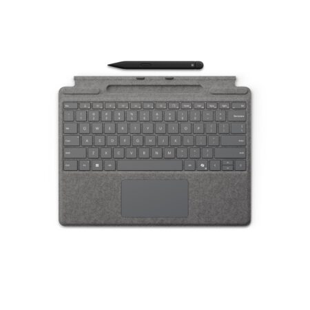 Microsoft Surface Pro Keyboard with Slim Pen (Copilot key) - Platinium klaviatūra ir rašiklis Egnetas.LT
