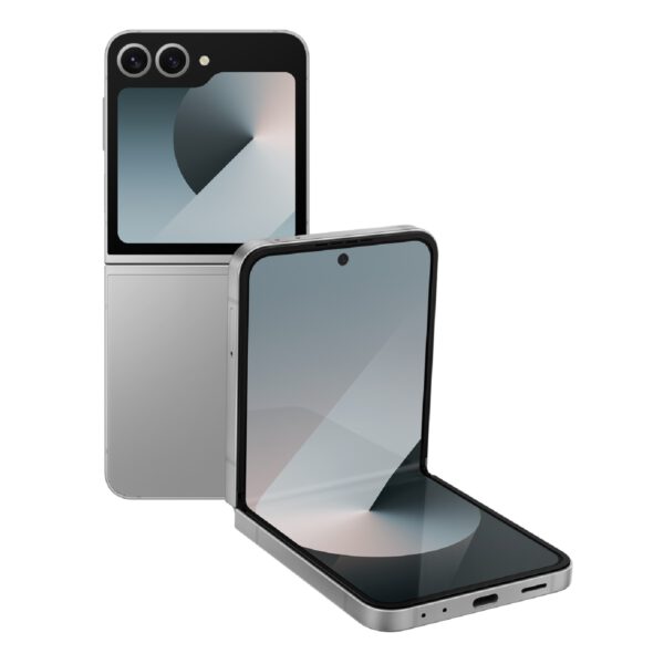 Samsung Galaxy Z Flip6 sidabrinė pilka spalva Egnetas.LT