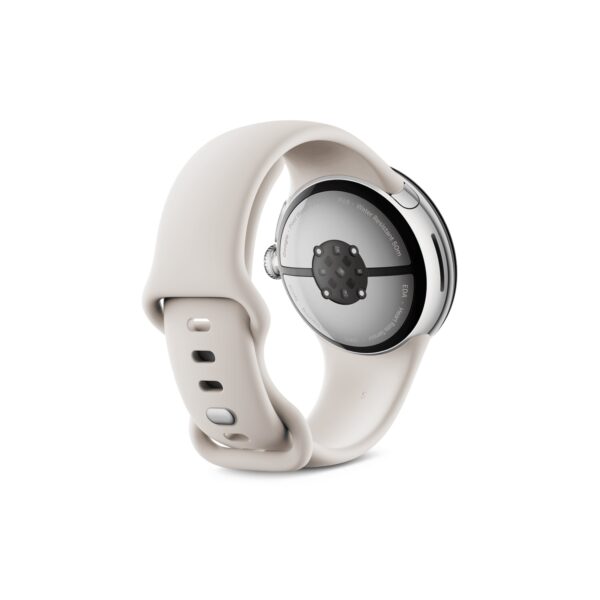 Google Pixel Watch 3 41mm Polished Silver Porcelain išmanusis laikrodis Egnetas.LT