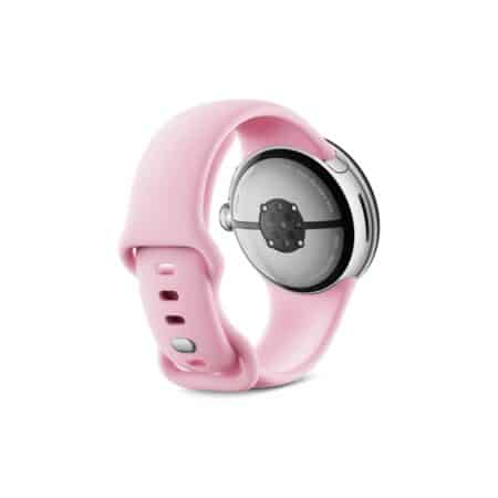 Google Pixel Watch 3 41mm Polished Silver Rose Quartz išmanusis laikrodis Egnetas.LT