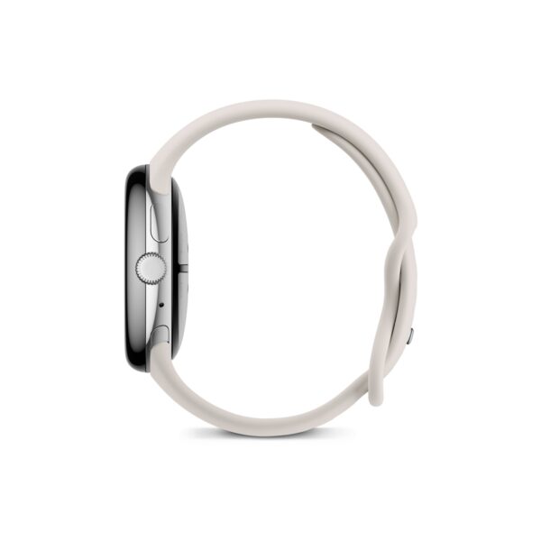 Google Pixel Watch 3 45mm Polished Silver Porcelain išmanusis laikrodis Egnetas.LT