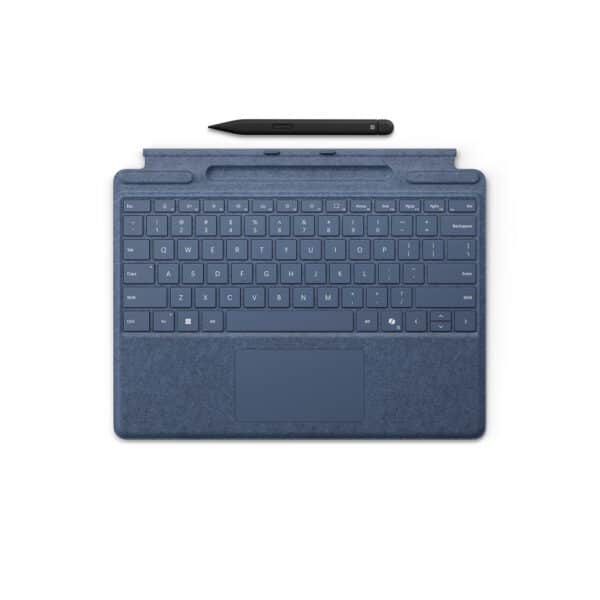 Microsoft Surface Pro Keyboard with Slim Pen (Copilot key) - Sapphire klaviatūra ir rašiklis Egnetas.LT