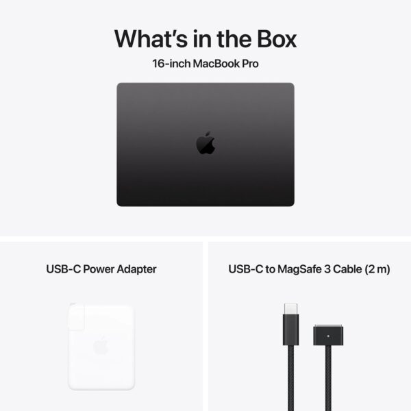Apple MacBook Pro 16 M4 2024 Space Black nešiojamas kompiuteris box Egnetas.LT