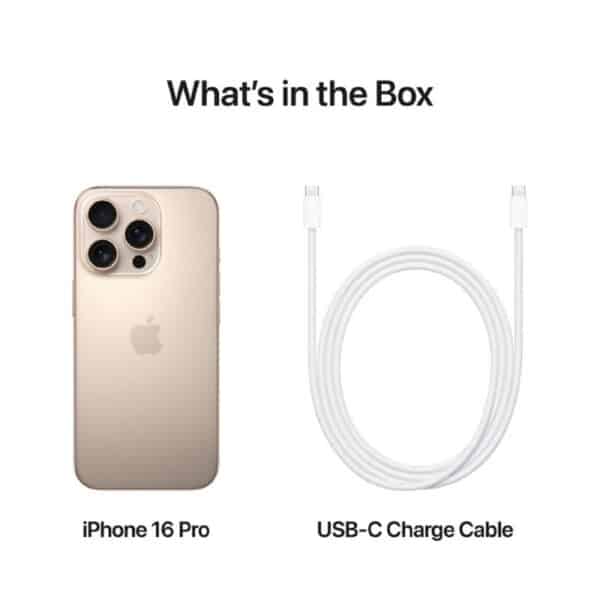 Apple iPhone 16 Pro Desert Titanium išmanusis telefonas Egnetas.LT